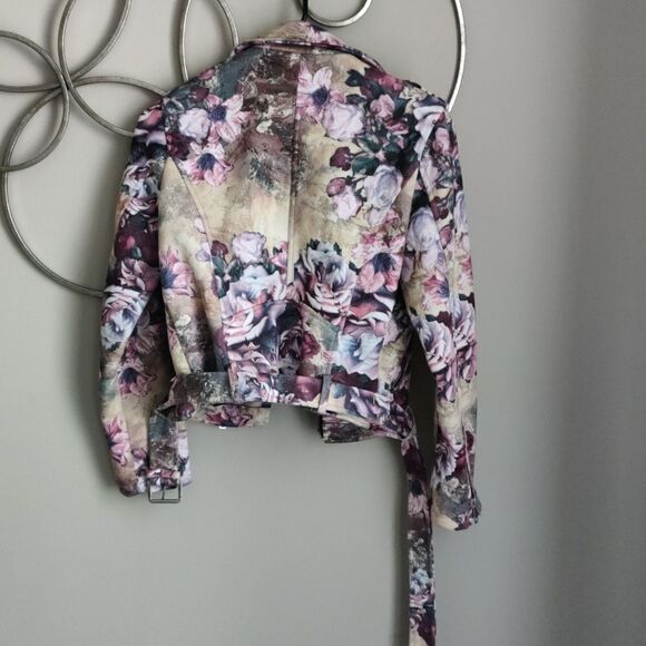 Zara floral moto jacket - Picture 7 of 8